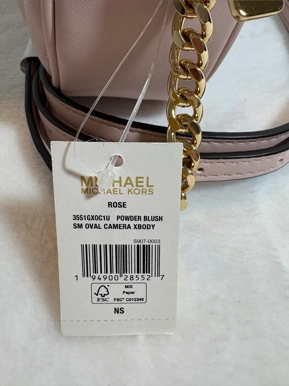 *NWT* MICHAEL KORS ROSE SMALL OVAL CROSSBODY- POWDER BLUSH